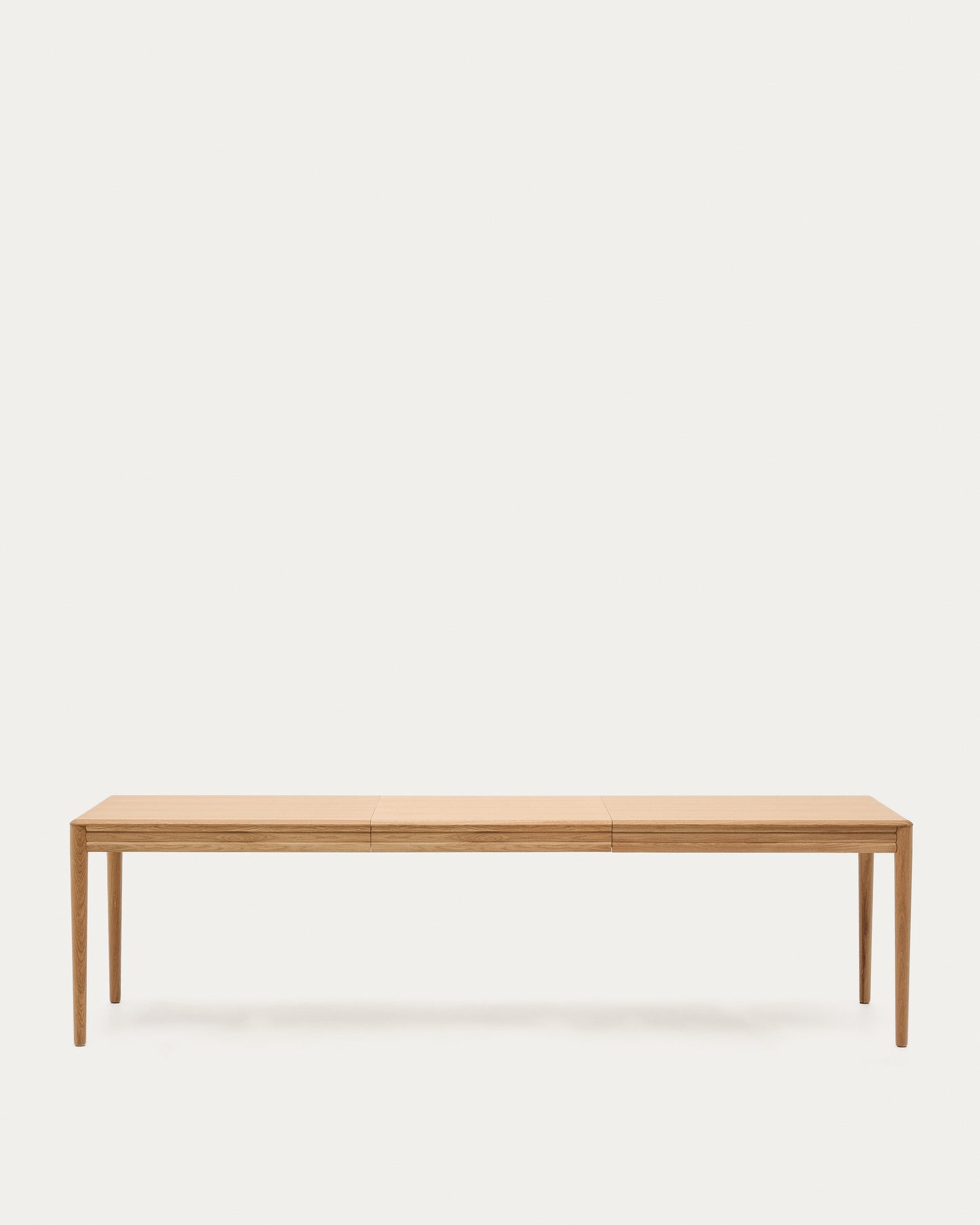 Tavolo allungabile Lenon con impiallacciatura e legno massiccio di rovere naturale 200 (280) x 90 cm