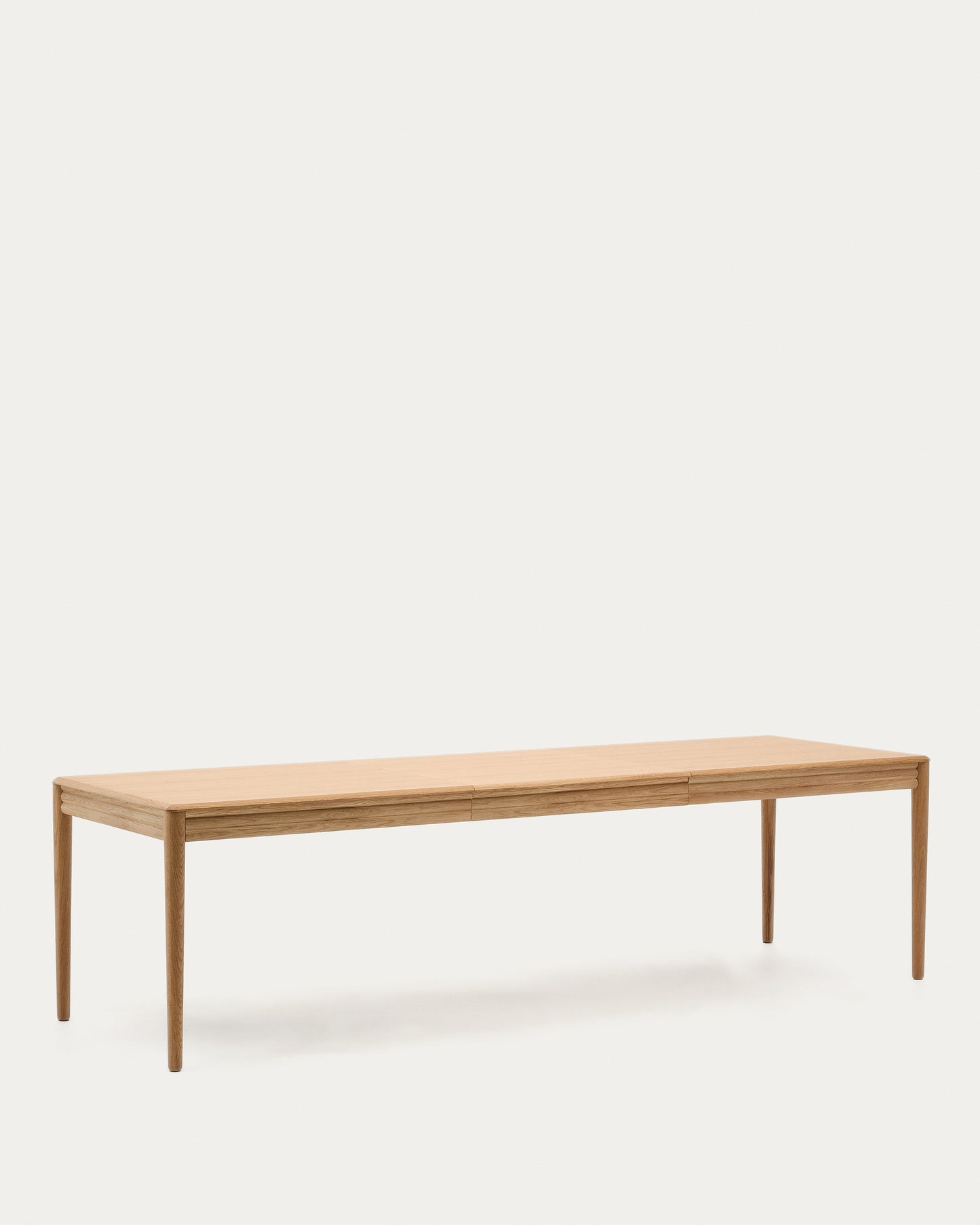 Tavolo allungabile Lenon con impiallacciatura e legno massiccio di rovere naturale 200 (280) x 90 cm