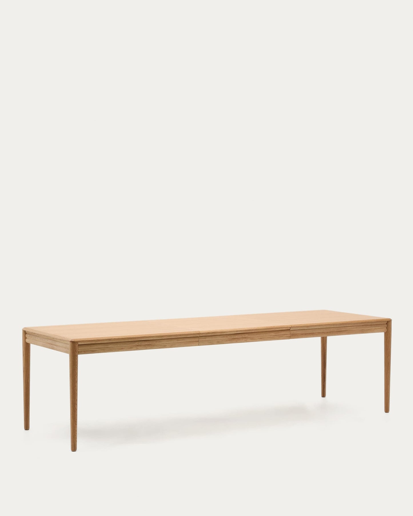 Tavolo allungabile Lenon con impiallacciatura e legno massiccio di rovere naturale 200 (280) x 90 cm
