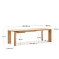 Tavolo allungabile Jondal in legno massiccio e impiallacciatura in rovere 240 (320) cm