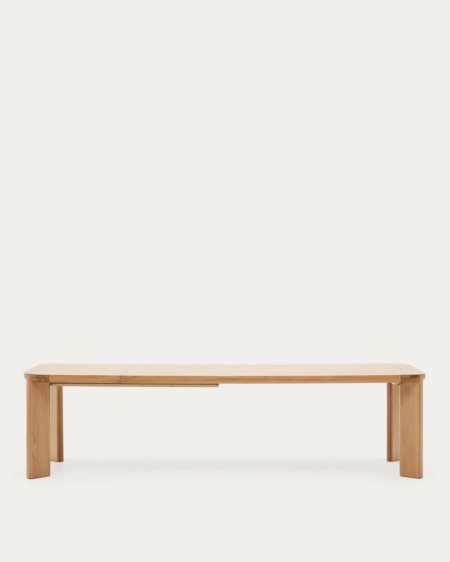 Tavolo allungabile Jondal in legno massiccio e impiallacciatura in rovere 240 (320) cm