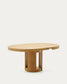 Tavolo rotondo allungabile Artis in legno massiccio e impiallacciatura in rovere 120 (170) x 80 cm