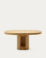 Tavolo rotondo allungabile Artis in legno massiccio e impiallacciatura in rovere 120 (170) x 80 cm