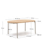Tavolo tondo allungabile Montuiri con impiallacciatura in rovere e gambe in acciaio con finitura in grigio Ø90(170) cm