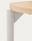 Tavolo allungabile Montuiri con impiallacciatura in rovere e gambe in acciaio con finitura in grigio 120(200) x 90 cm