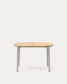 Tavolo allungabile Montuiri con impiallacciatura in rovere e gambe in acciaio con finitura in grigio 120(200) x 90 cm