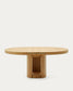 Tavolo rotondo allungabile Artis in legno massiccio e impiallacciatura in rovere 150 (200) x 80 cm