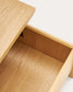 Tavolino regolabile in altezza Abilen in rovere impiallacciato 110 x 60 cm