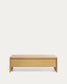 Tavolino regolabile in altezza Abilen in rovere impiallacciato 110 x 60 cm