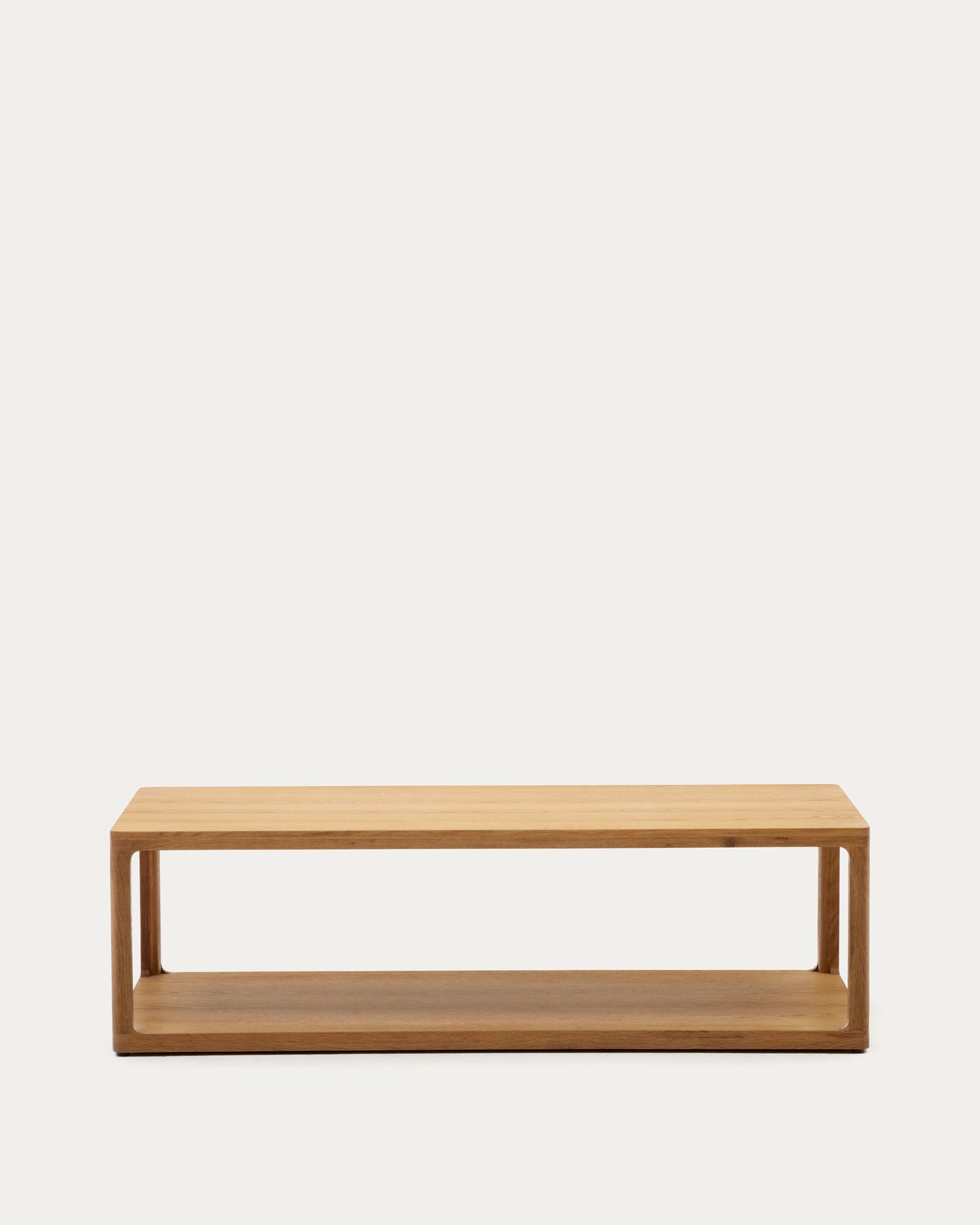 Tavolino da caffè Maymai in legno di rovere 140 x 65 cm