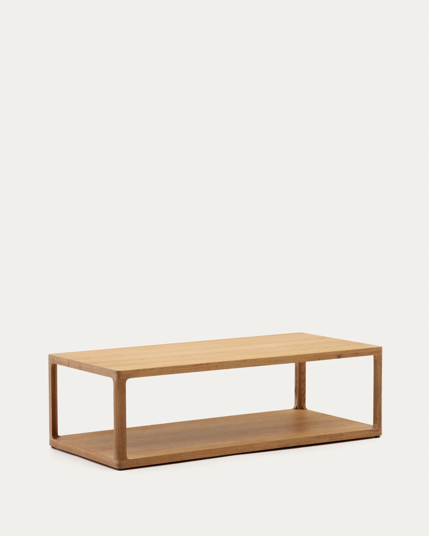 Tavolino da caffè Maymai in legno di rovere 140 x 65 cm