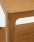 Tavolo d’appoggio Maymai in legno di rovere 50x50 cm
