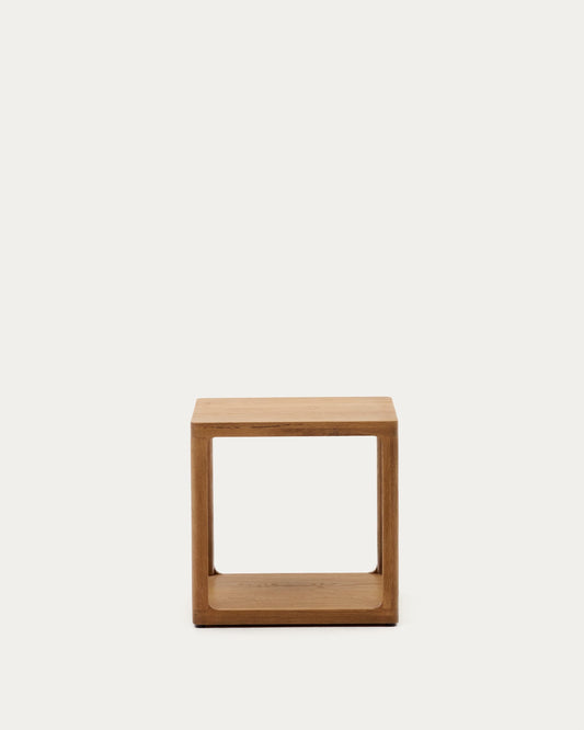 Tavolo d’appoggio Maymai in legno di rovere 50x50 cm
