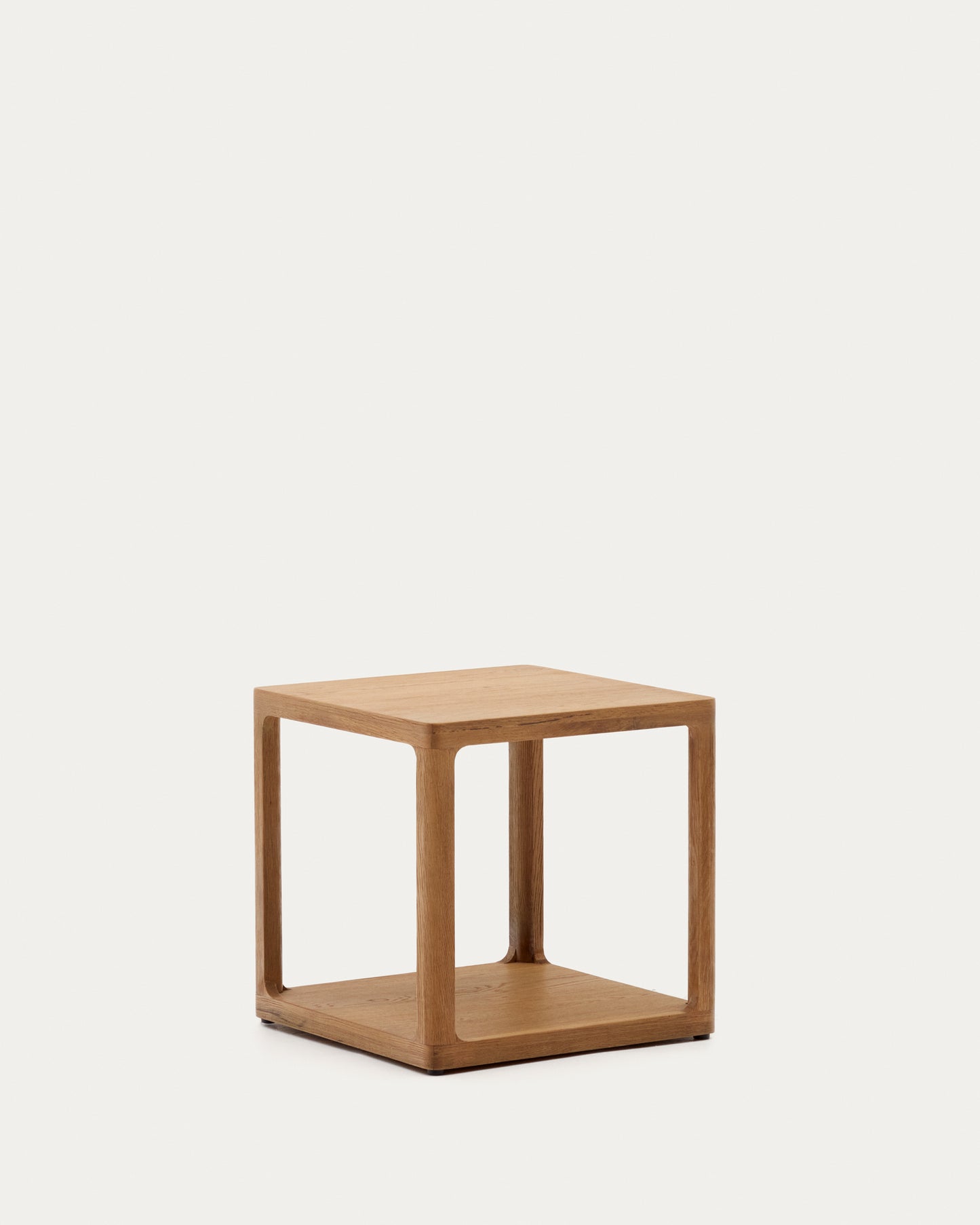 Tavolo d’appoggio Maymai in legno di rovere 50x50 cm