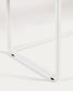 Consolle Yoana impiallacciata rovere e struttura in metallo verniciato bianco 120 x 80 cm