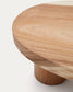 Tavolino da Salotto Mosi in legno massiccio di mungur Ø 90 x 60 cm