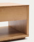 Tavolino salotto Alguema con impiallacciatura in rovere e finitura naturale 120 x 60 cm