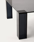 Tavolo d’appoggio Adularia di vetro temperato grigio scuro 85 x 85 cm