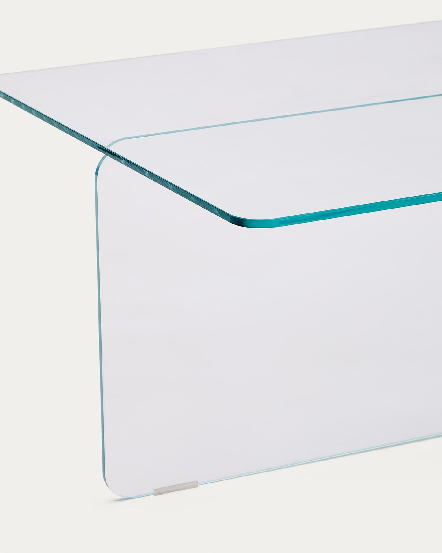 Tavolino salotto Zaren di vetro temperato trasparente 120 x 60 cm