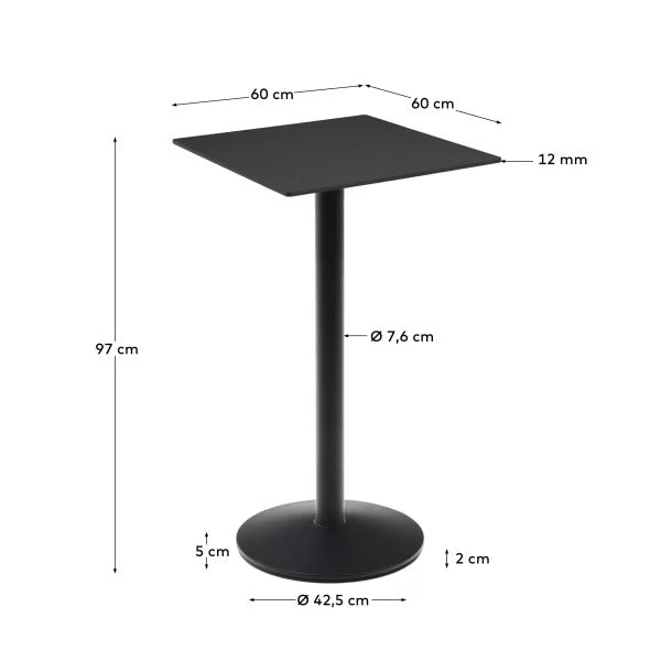 Tavolo alto da bar Esilda 60x60
