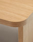 Tavolino da caffè Oaq impiallacciato rovere finitura naturale 140 x 75 cm