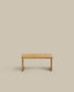 Tavolino da caffè Oaq impiallacciato rovere finitura naturale 89 x 62 cm