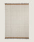 Tappeto Brina in lana jacquard a spina di pesce beige 300 x 200 cm