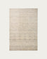 Tappeto Lenuo in lana e cotone jacquard écru 160 x 230 cm