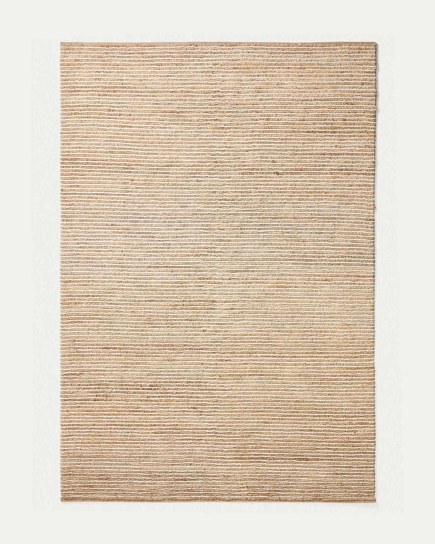 Tappeto Derule in iuta e lana beige 200 x 300 cm