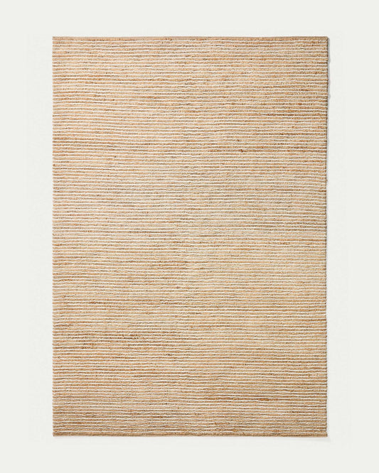 Tappeto Derule in iuta e lana beige 200 x 300 cm