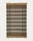 Tappeto Barani in fibre sintetiche marrone e beige 60 x 90 cm