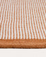 Tappeto Tinei 100% PET a righe arancione 200 x 300 cm