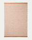 Tappeto Tinei 100% PET a righe arancione 200 x 300 cm