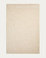Tappeto Dalena in lana jacquard a righe beige 300 x 200 cm