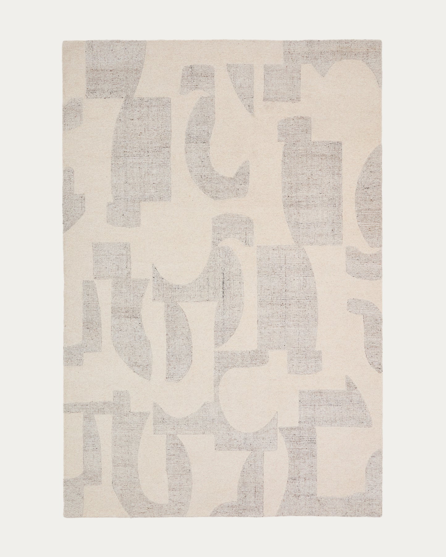 Tappeto Norela in misto lana jacquard grigio 300 x 200 cm