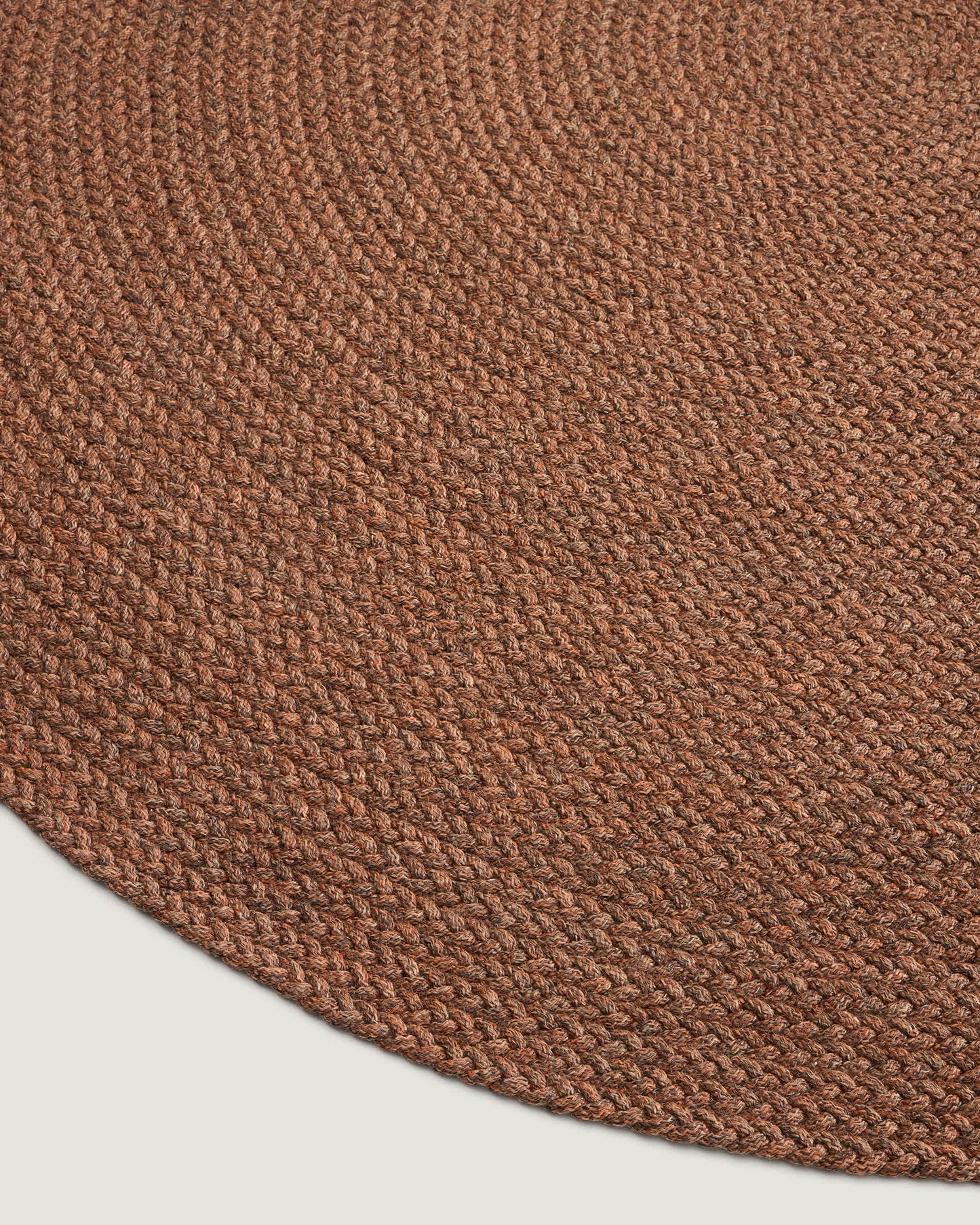 Tappeto Despas in fibre sintetiche terracotta Ø 200 cm