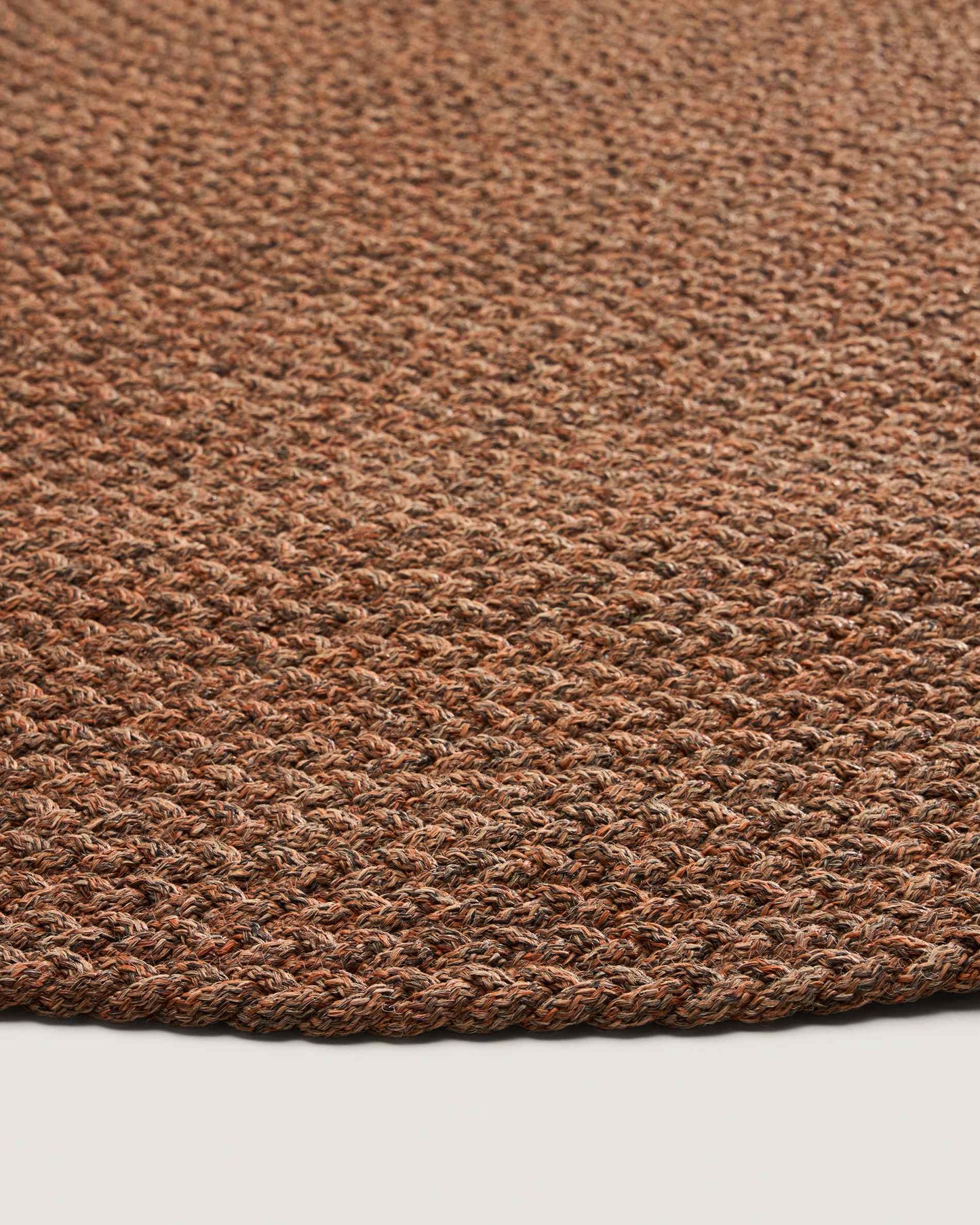 Tappeto Despas in fibre sintetiche terracotta Ø 200 cm