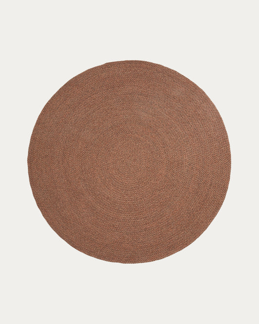 Tappeto Despas in fibre sintetiche terracotta Ø 200 cm