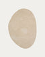 Tappeto Domm di lana beige 160 x 230 cm