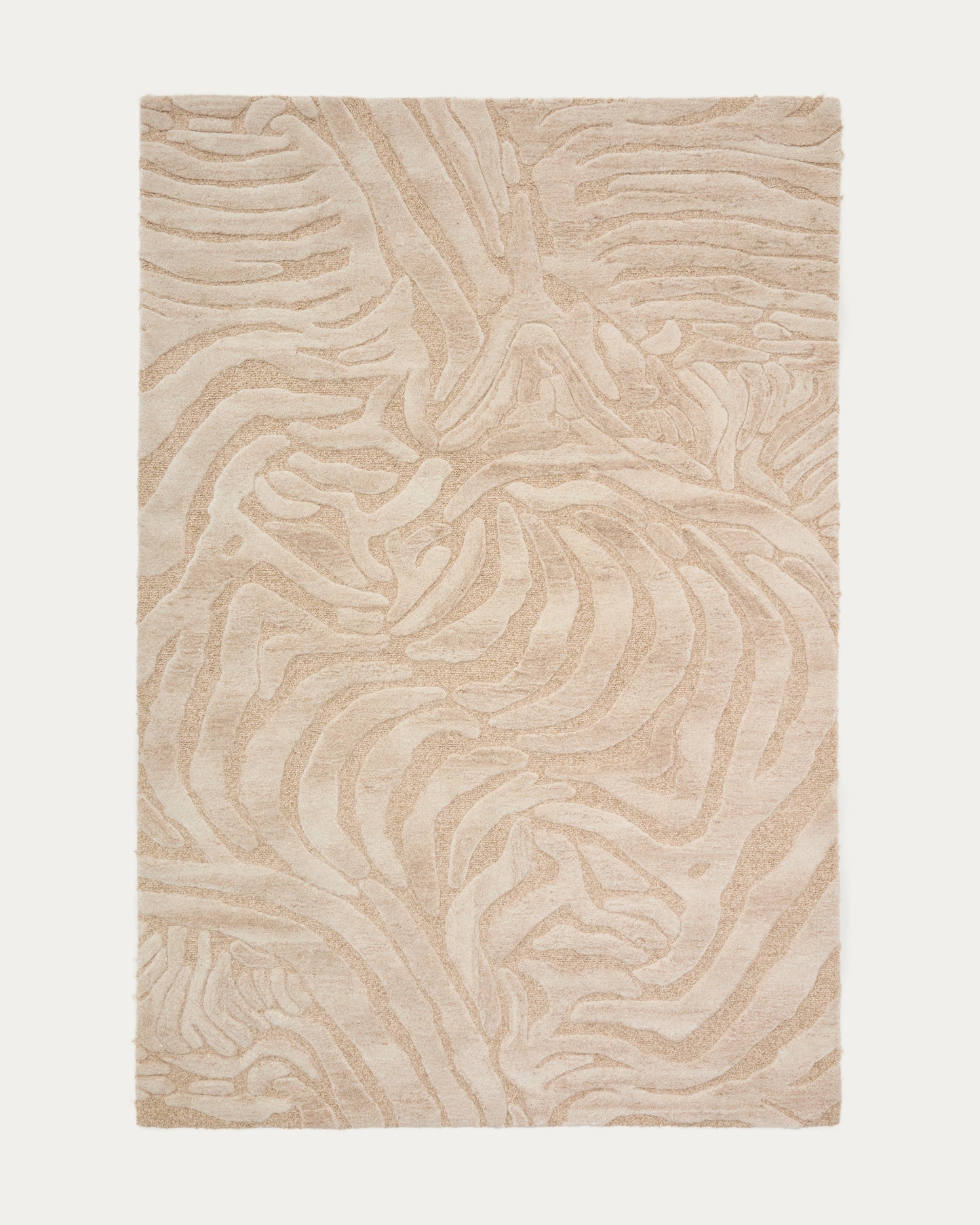 Tappeto Tribet in lana jacquard zebra 200 x 300 cm