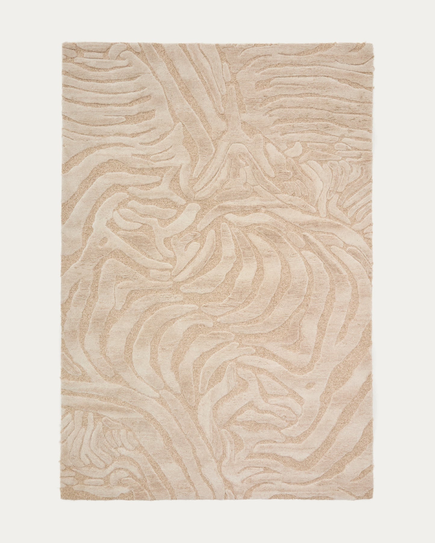 Tappeto Tribet in lana jacquard zebra 200 x 300 cm