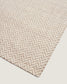 Tappeto Calira in lana jacquard intrecciata beige 230 x 160 cm