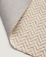 Tappeto Calira in lana jacquard intrecciata beige 230 x 160 cm