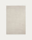 Tappeto Calira in lana jacquard intrecciata beige 230 x 160 cm