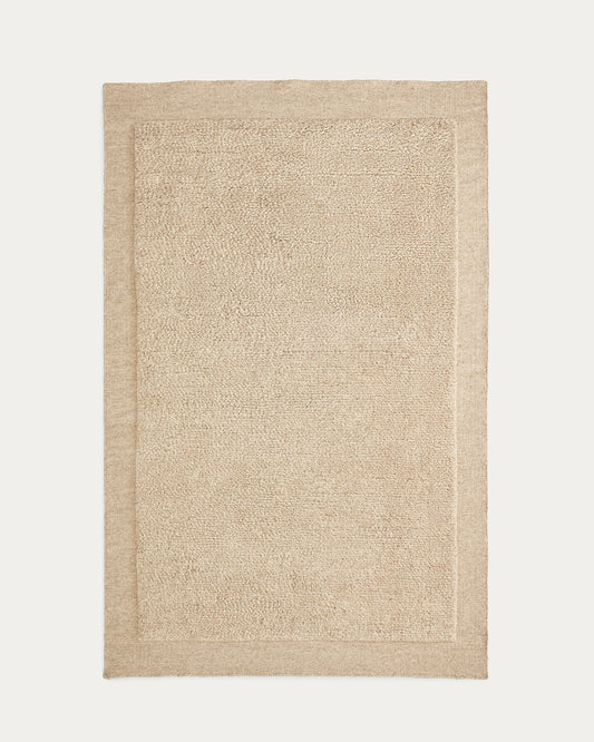 Tappeto Marely in lana beige 300 x 200 cm