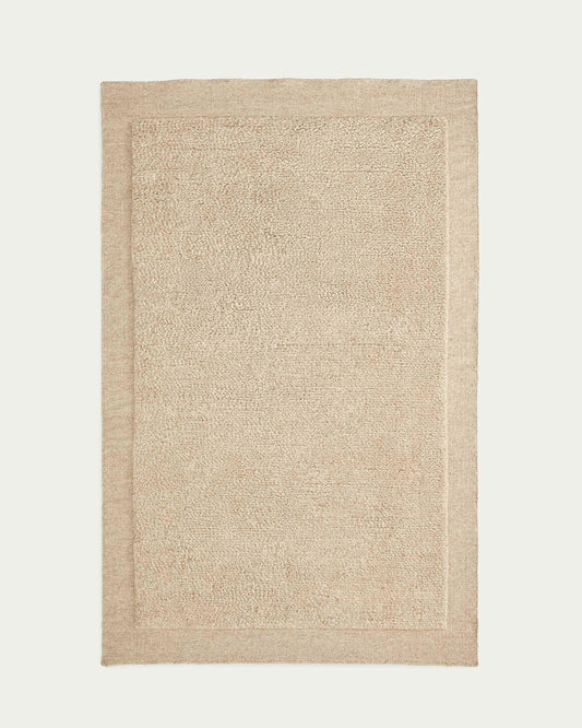 Tappeto Marely in lana beige 300 x 200 cm