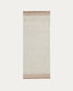 Passatoia Nifelia jacquard in lana beige 160 x 230 cm