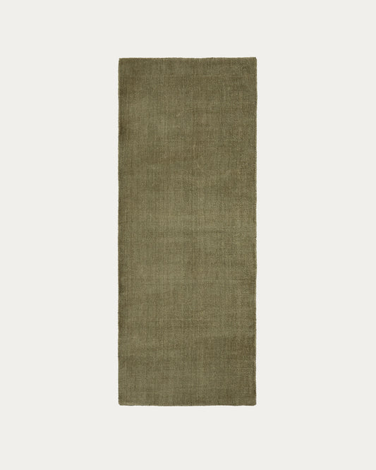 Passatoia Empuries verde 80 x 200 cm