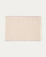 Tappetino da bagno Janu 100% cotone struttura diagonale écru 50 x 70 cm