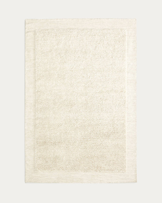 Tappeto Marely in lana bianco 200 x 300 cm